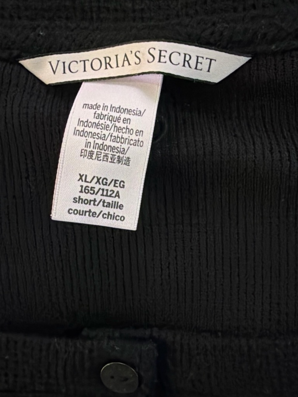 Victoria's Secret Black Women’s Cardigan - XL